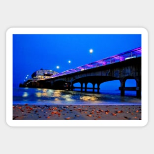 Bournemouth Pier And Beach Dorset England Sticker